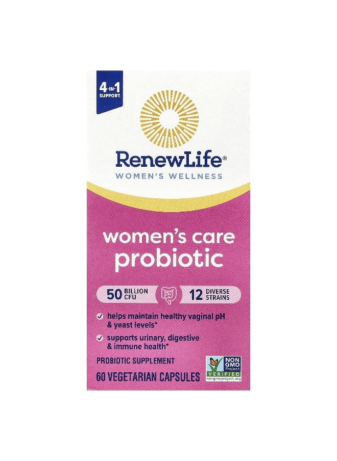 Renew Life, Women's Care Probiotic, 50 Billion CFU, 60 Vegetarian Capsules