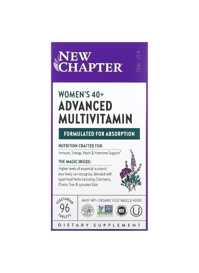 New Chapter, Women's 40+ Advanced Multivitamin, 96 Vegetarian Tablets