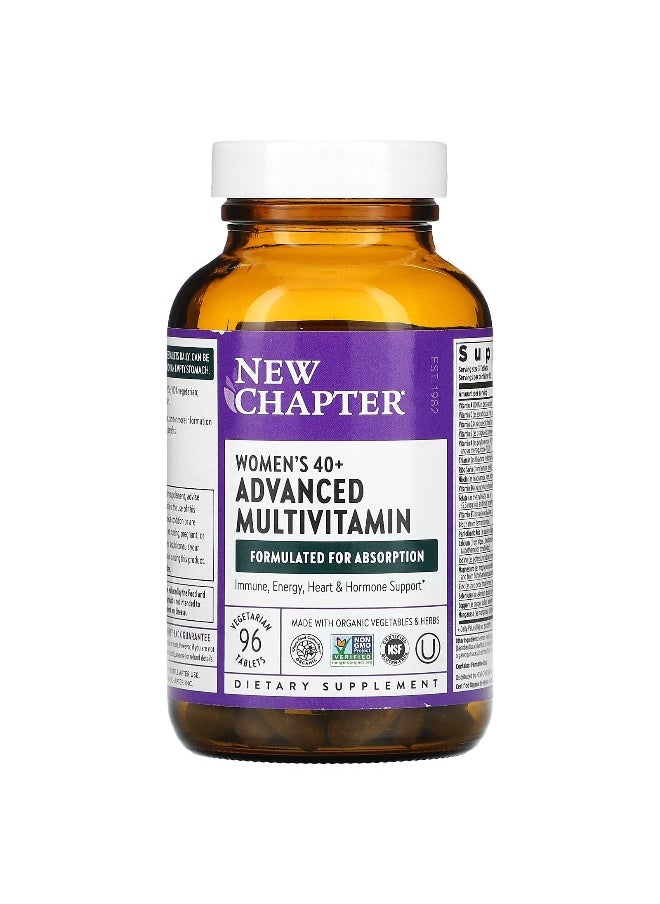 New Chapter, Women's 40+ Advanced Multivitamin, 96 Vegetarian Tablets
