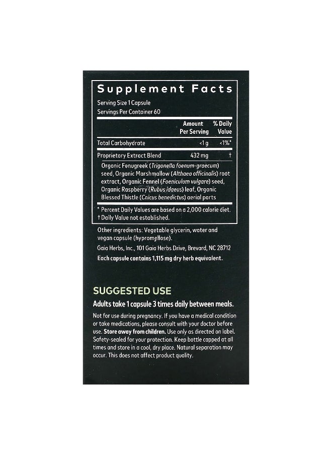 Gaia Herbs, Lactation Support for Women, 60 Vegan Liquid Phyto-Caps