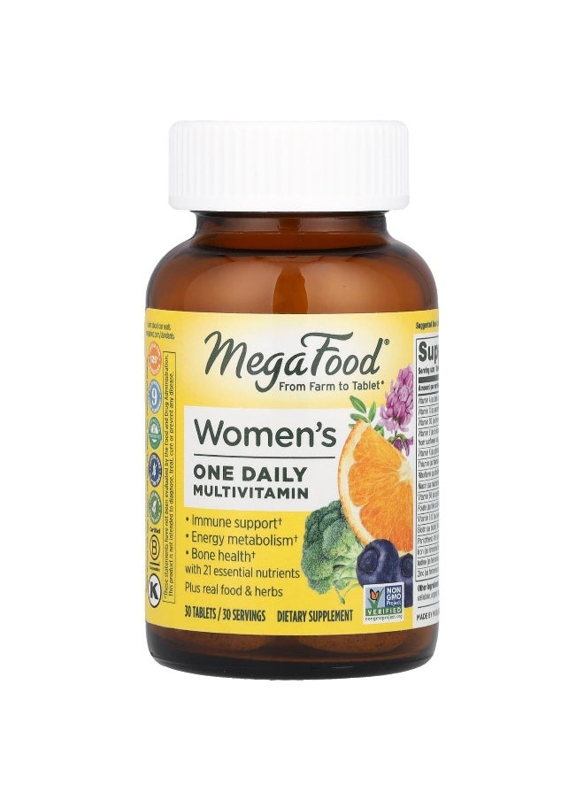 MegaFood, Women’s One Daily Multivitamin, 30 Tablets