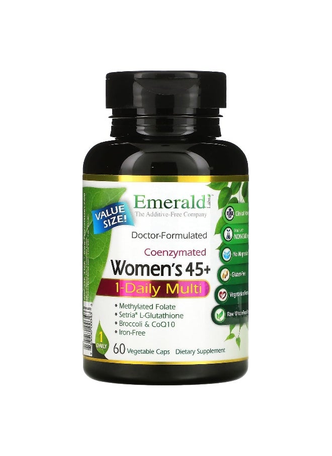 Emerald Laboratories, Coenzymated Women's 45+ 1-Daily Multi, 60 Vegetable Caps