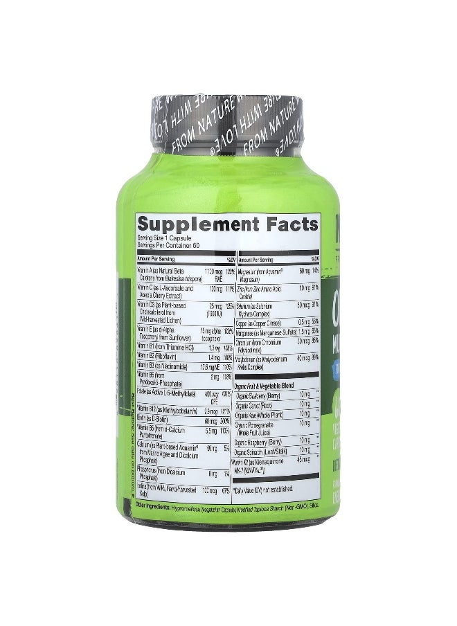NATURELO, One Daily Multivitamin For Men 50+, 60 Vegetarian Capsules