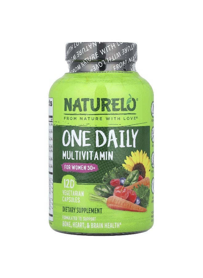 NATURELO, One Daily Multivitamin, For Women 50+, 120 Vegetarian Capsules