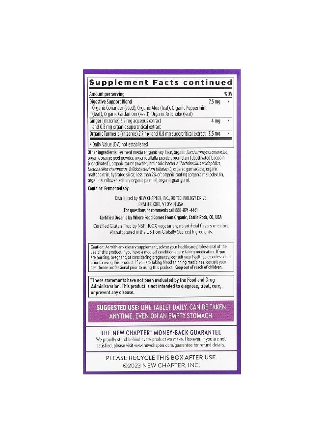New Chapter, One Daily Every Woman's™ Multivitamin 40+, 72 Vegetarian Tablets