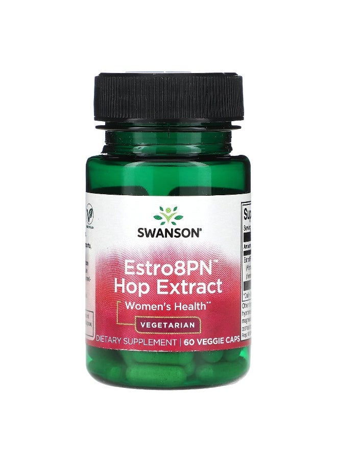 Swanson, Estro8PN Hop Extract, Women's Health, 10 mg, 60 Veggie Caps