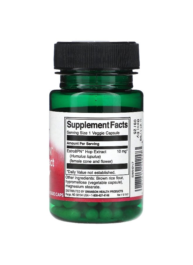 Swanson, Estro8PN Hop Extract, Women's Health, 10 mg, 60 Veggie Caps