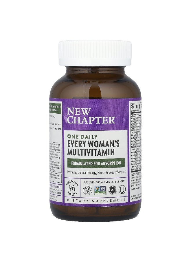 New Chapter, One Daily Every Woman's™ Multivitamin, 96 Vegetarian Tablets