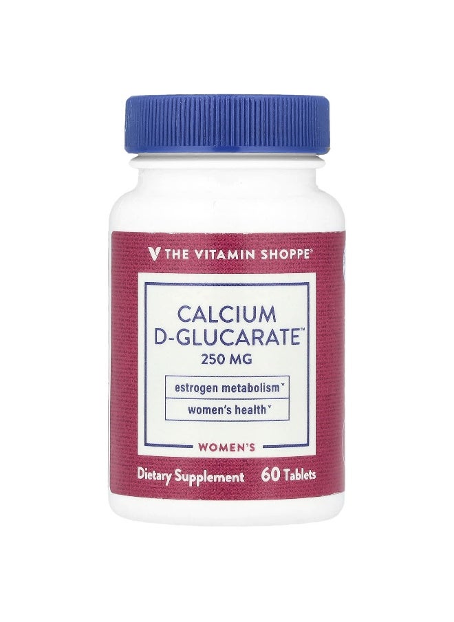 The Vitamin Shoppe, Women's Calcium D-Glucarate™, 250 mg, 60 Tablets