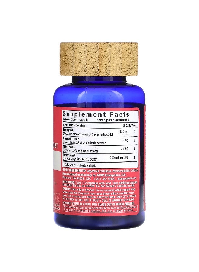 Mommy's Bliss, Postnatal Support, Lactation + Probiotics, 60 Capsules