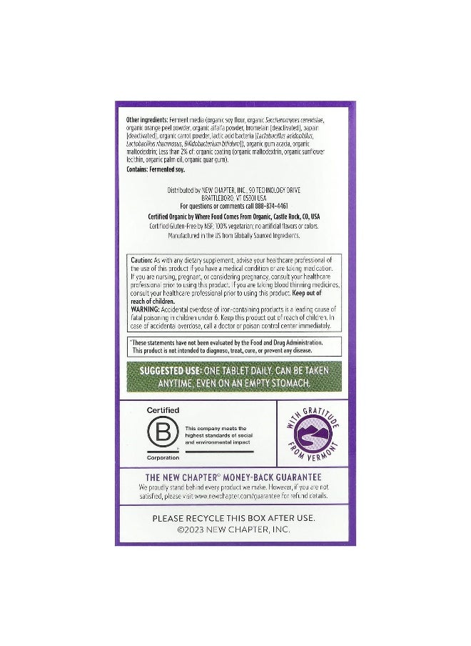 New Chapter, One Daily Every Woman's™ Multivitamin, 48 Vegetarian Tablets