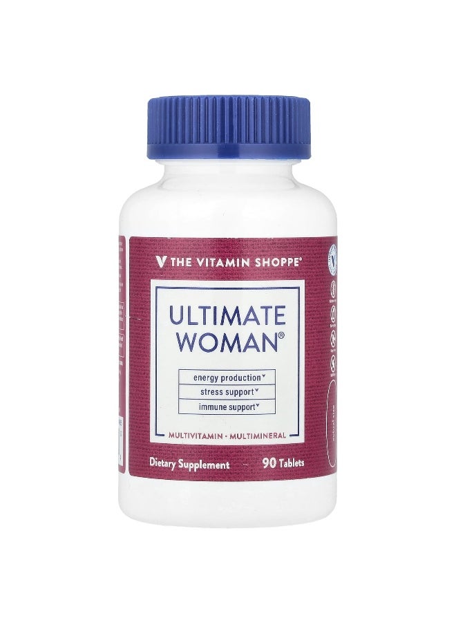 The Vitamin Shoppe, Ultimate Woman®, Multivitamin & Multimineral, 90 Tablets