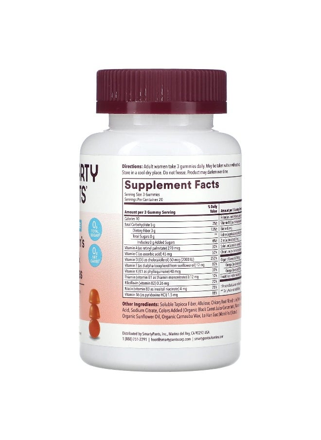SmartyPants, Women's Multi & Omegas, Sugar Free, Orange, 60 Gummies