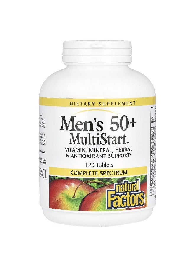Natural Factors, Men's 50+ MultiStart, 120 Tablets