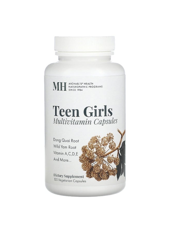Michael's Naturopathic, Teen Girls Multivitamin, 120 Vegetarian Capsules