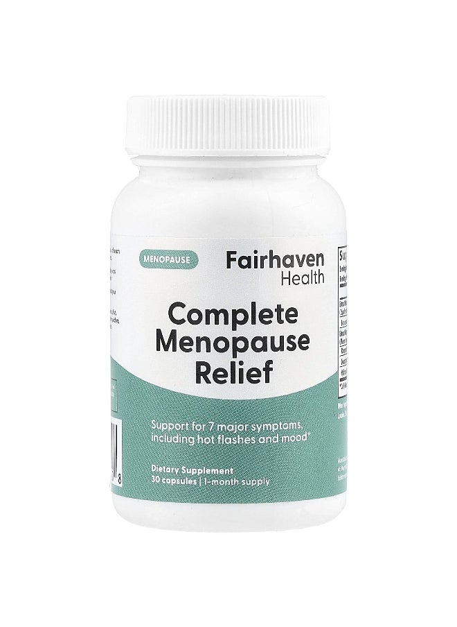 Fairhaven Health, Complete Menopause Relief, 30 Capsules