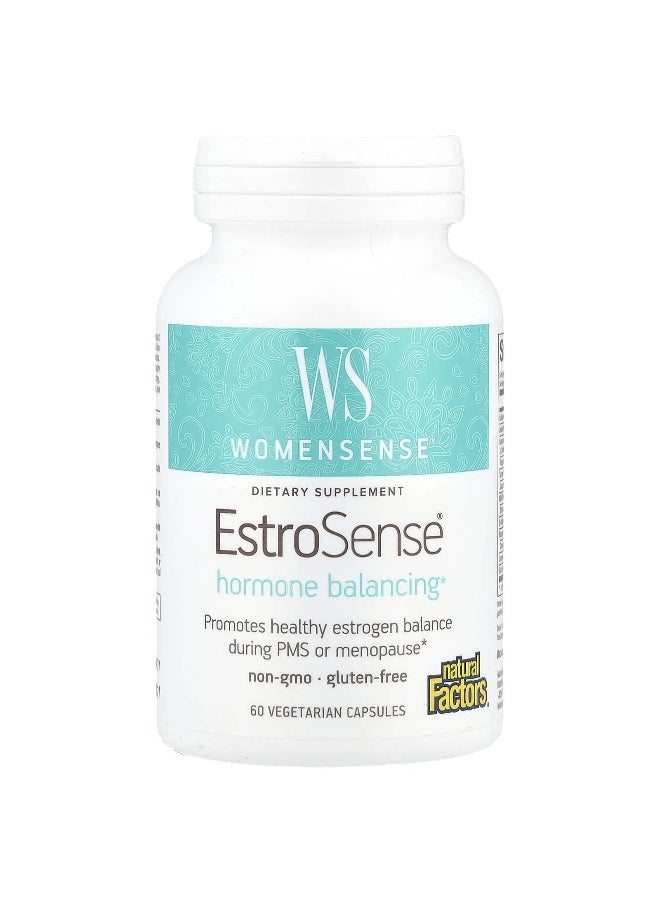 Natural Factors, WomenSense®, EstroSense®, Hormone Balancing, 60 Vegetarian Capsules
