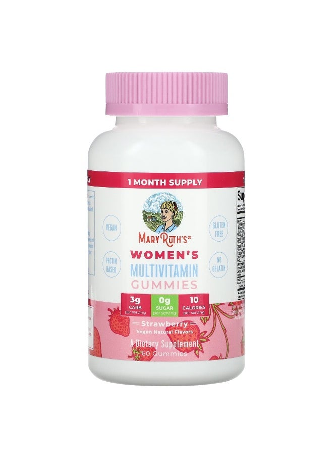MaryRuth's, Women's Multivitamin Gummies, Strawberry , 60 Gummies