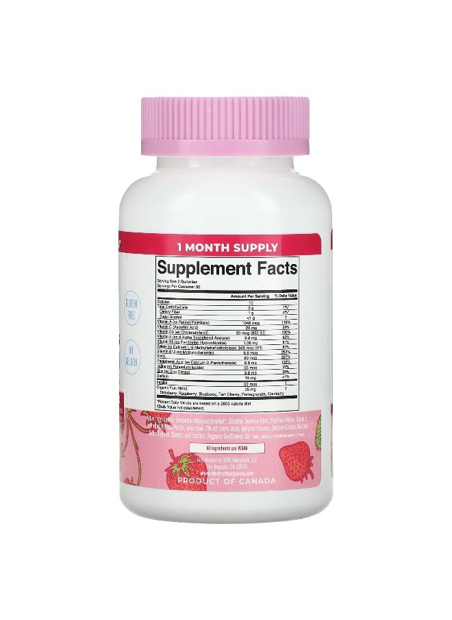 MaryRuth's, Women's Multivitamin Gummies, Strawberry , 60 Gummies