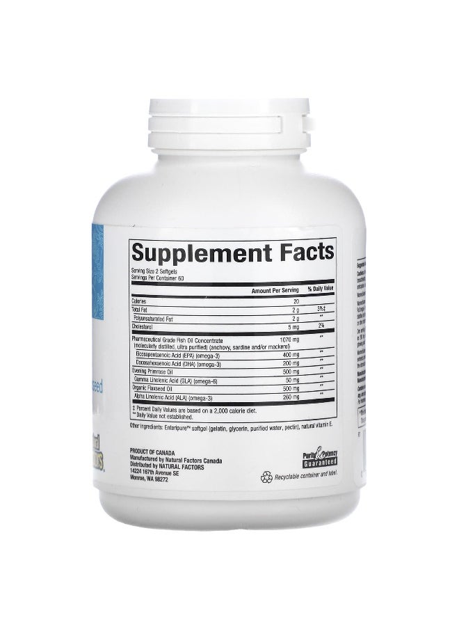 Natural Factors, WomenSense, RxOmega-3, 120 Enteripure Softgels