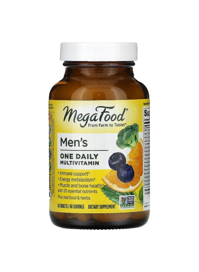 MegaFood, Men's One Daily Multivitamin, 60 Tablets
