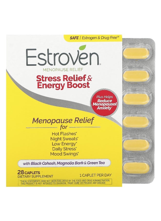 Estroven, Menopause Relief, Stress Relief & Energy Boost, 28 Caplets