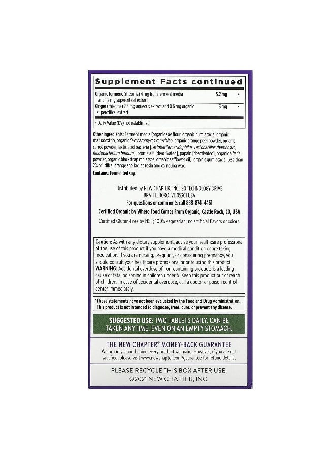 New Chapter, Women's Advanced Multivitamin, 72 Vegetarian Tablets