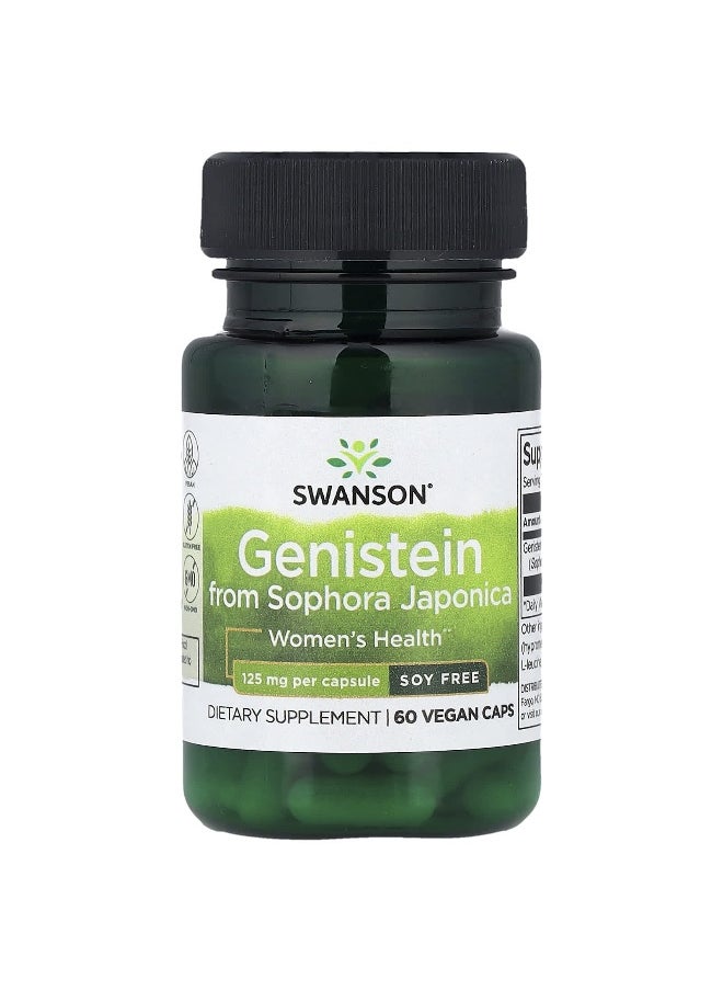 Swanson, Genistein from Sophora Japonica, 125 mg, 60 Vegan Caps