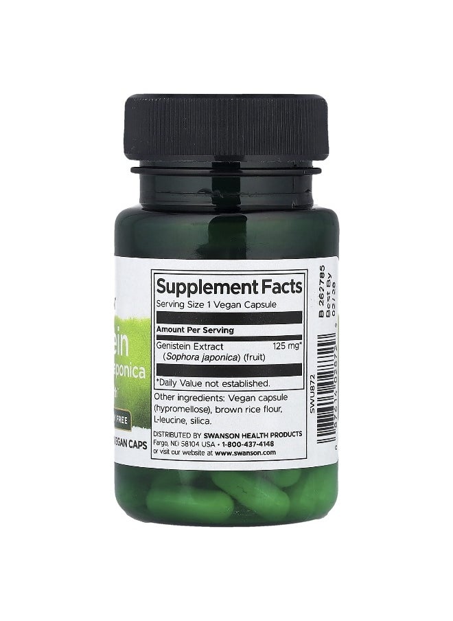 Swanson, Genistein from Sophora Japonica, 125 mg, 60 Vegan Caps