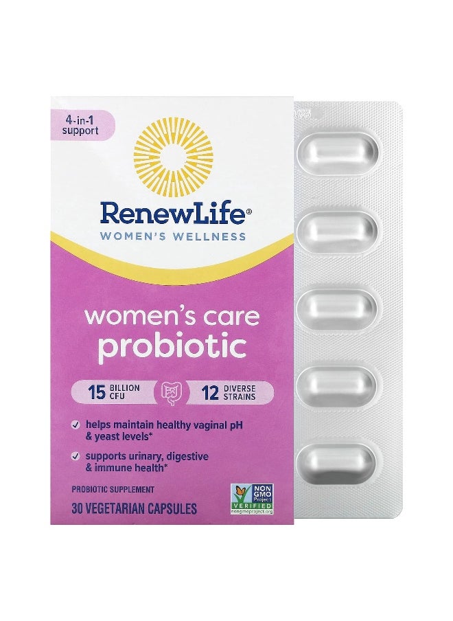 Renew Life, Women's Care Probiotic, 15 Billion CFU, 30 Vegetarian Capsules