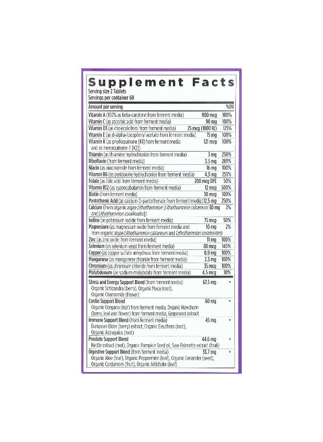 New Chapter, Men's Advanced Multivitamin, 120 Vegetarian Tablets