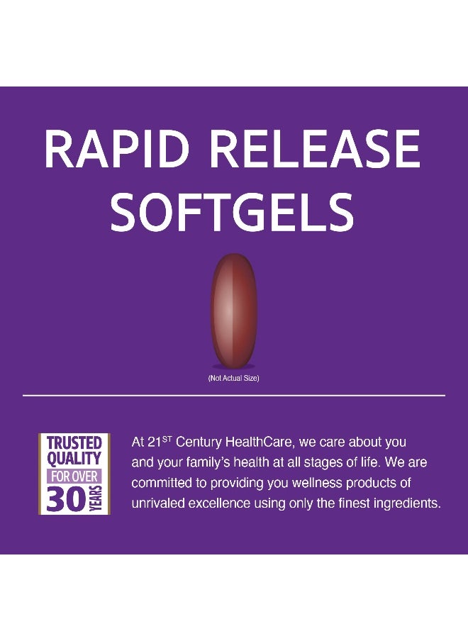 21st Century, Liquid Filled CoQ-10, 200 mg, 90 Rapid Release Softgels