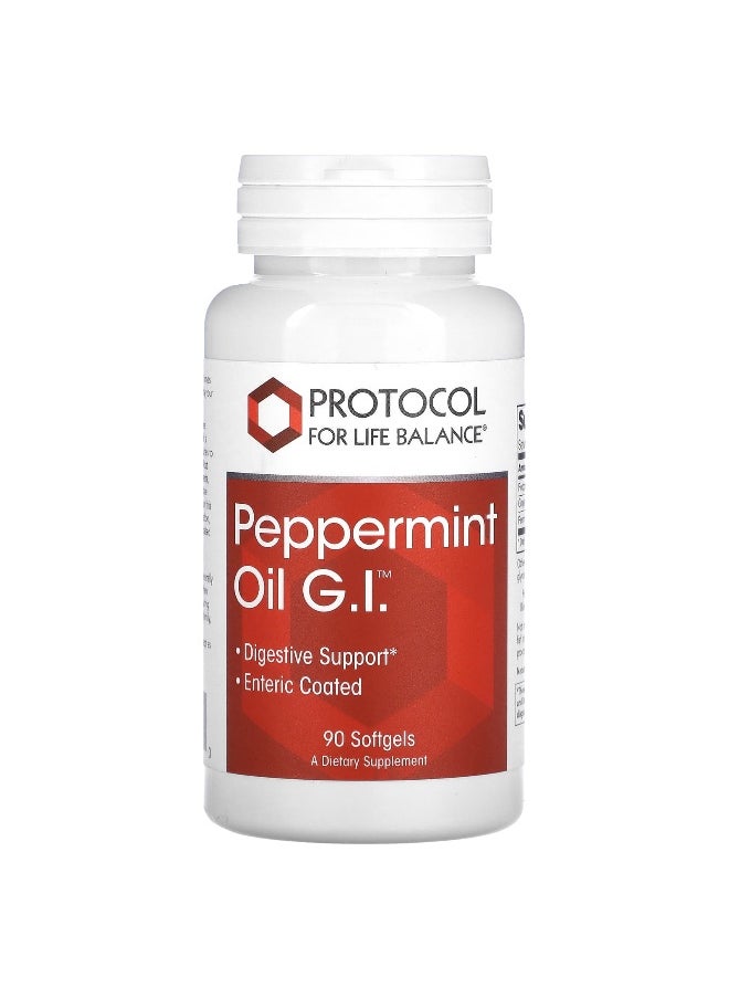 Protocol for Life Balance, Peppermint Oil G.I., 90 Softgels