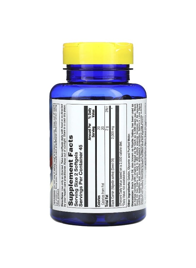 Nature's Life, Black Seed Oil, 1,000 mg, 90 Softgels (500 mg per Softgel)