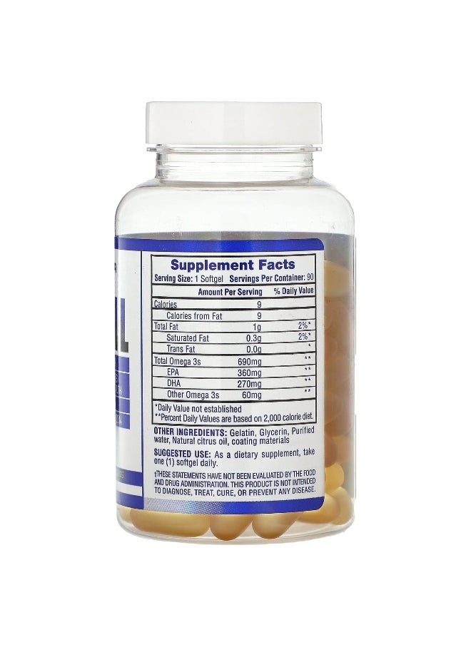 Hi Tech Pharmaceuticals, Fish Oil, Lemon, 690 mg, 90 Softgels