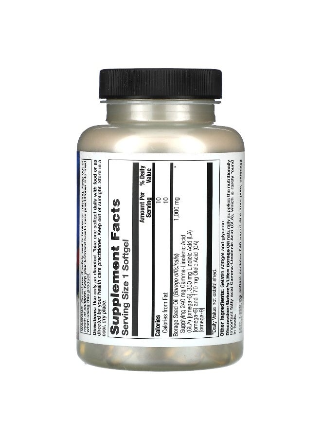 Nature's Life, Borage Oil, 1,000 mg, 60 Softgels