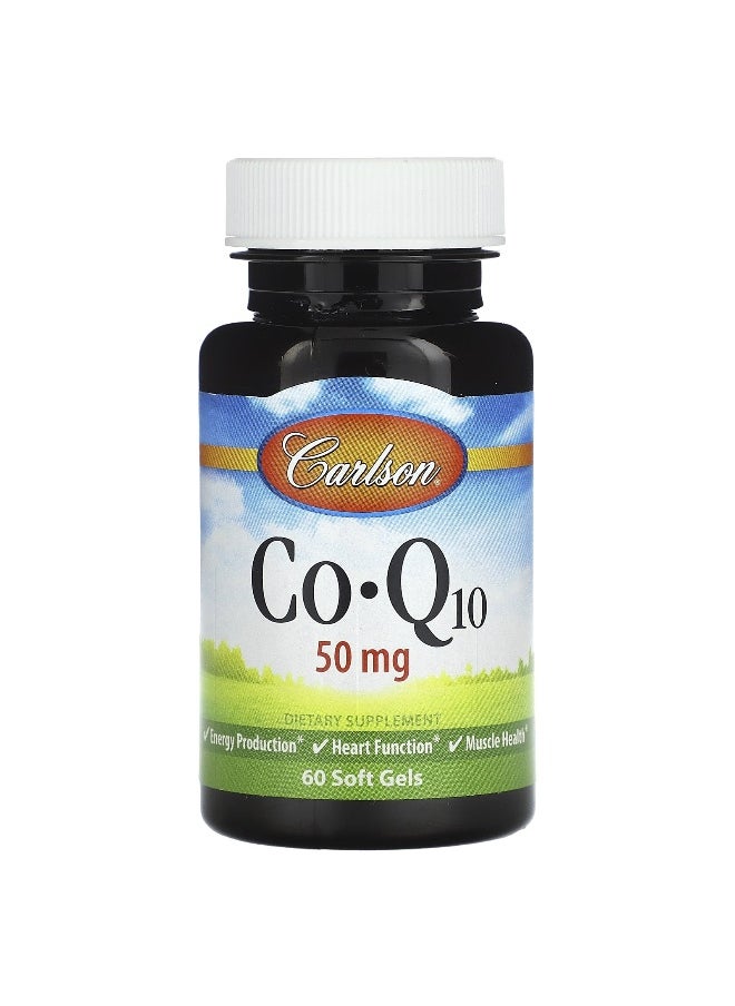 Carlson, CoQ10, 50 mg , 60 Soft Gels