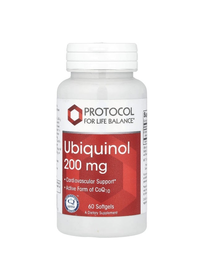 Protocol for Life Balance, Ubiquinol, 200 mg, 60 Softgels