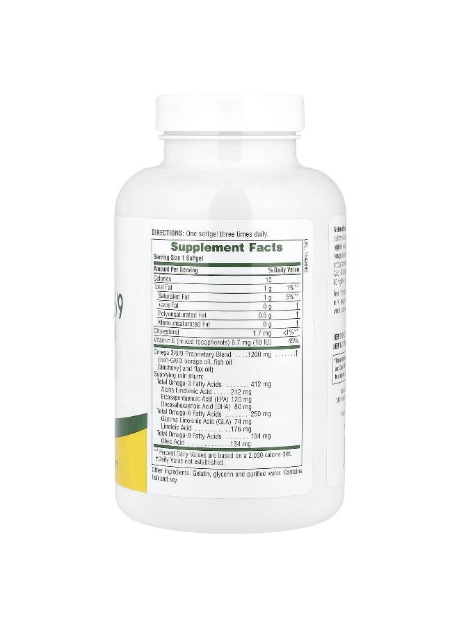 NaturesPlus, Ultra Omega 3/6/9, 120 Softgels