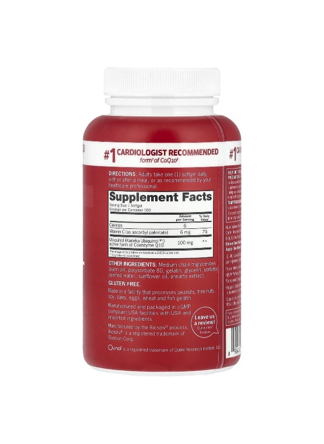 Qunol, Mega CoQ10 Ubiquinol, 100 Softgels