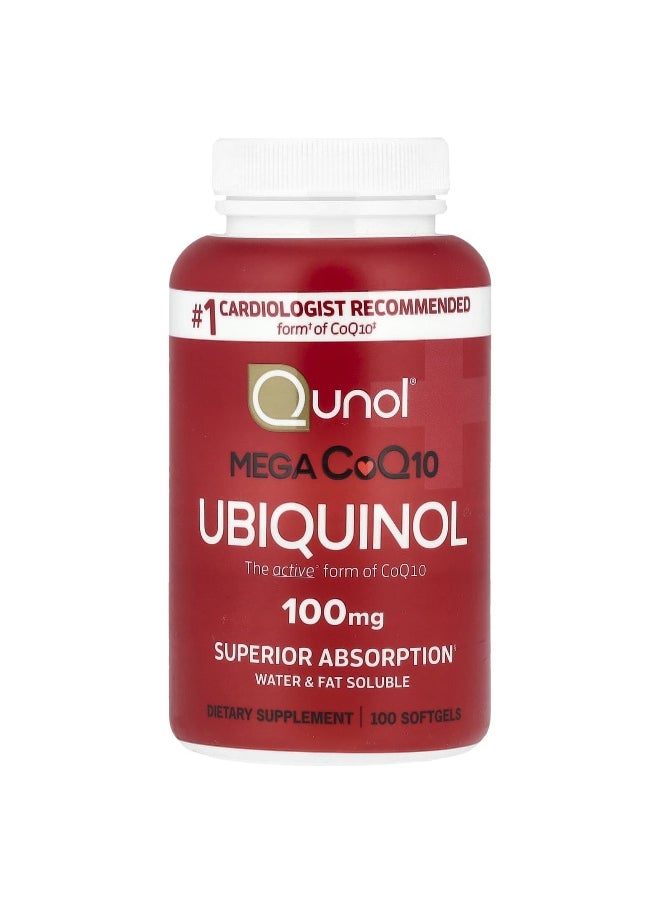 Qunol, Mega CoQ10 Ubiquinol, 100 Softgels