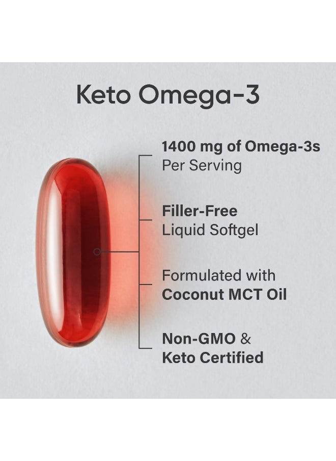 Sports Research, Keto Omega-3 with Salmon Oil, 120 Softgels