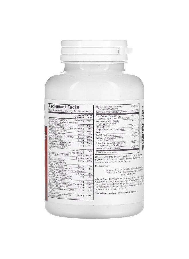 Protocol for Life Balance, Ortho Multi, Softgels for Men, 90 Softgels