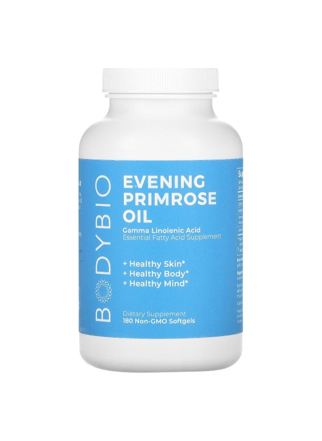 BodyBio, Evening Primrose Oil, 180 Non-GMO Softgels
