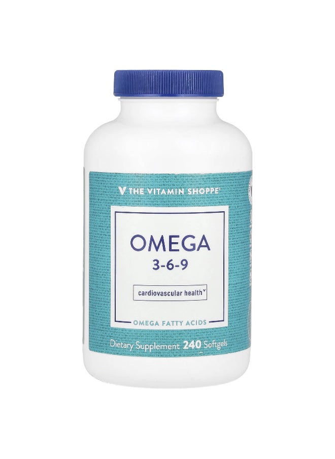 The Vitamin Shoppe, Omega 3-6-9, 240 Softgels