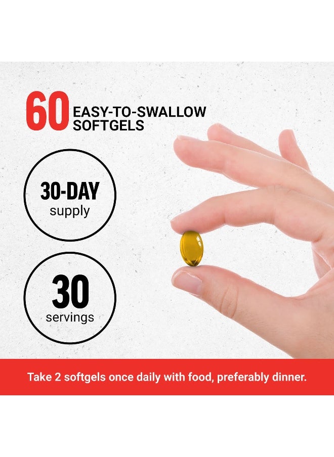 Force Factor, Prostate, Natural Prostate Health Solution, 60 Easy-To-Swallow Softgels