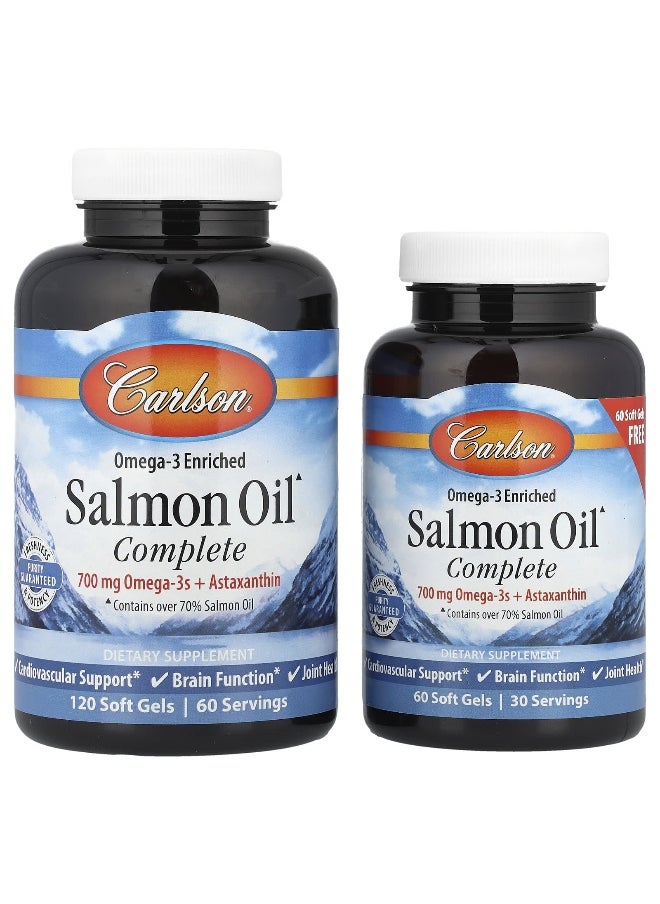 Carlson, Salmon Oil Complete, 180 Soft Gels