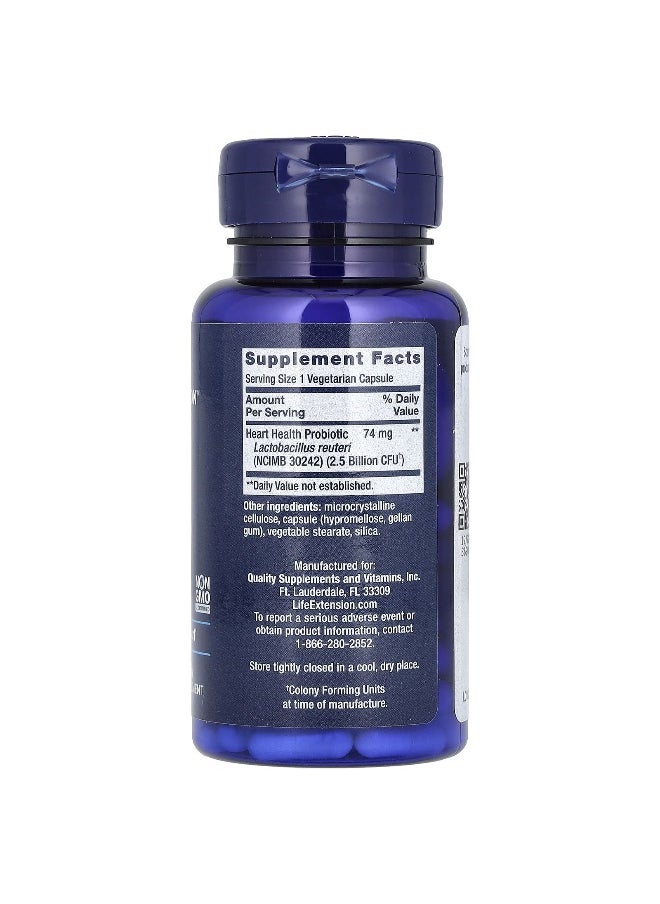 Life Extension, FLORASSIST Probiotic Heart Health, 74 mg, 60 Vegetarian Capsules