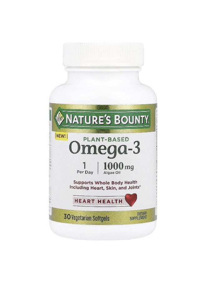 Nature's Bounty, Plant-Based Omega-3, 1,000 mg, 30 Vegetarian Softgels