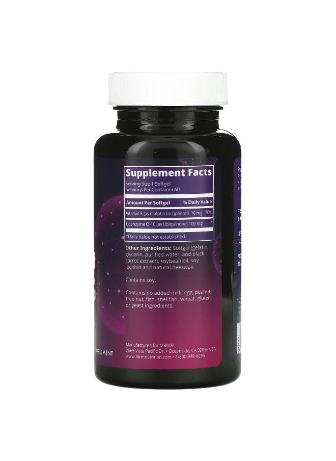 MRM Nutrition, CoQ-10, 100 mg, 60 Softgels